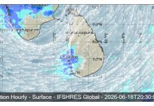 SRI LANKA WEATHER FORECAST, 18th OF JUNE 2026