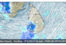 SRI LANKA WEATHER FORECAST FOR 28 JUNE 2026