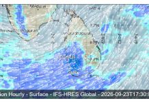SRI LANKA WEATHER FORECAST FOR 23 SEPTEMBER 2026