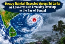 Heavy Rainfall Expected Across Sri Lanka as Low-Pressure Area May Develop in the Bay of Bengal
