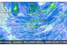 SRI LANKA WEATHER FORECAST FOR TOMORROW, 26 OCTOBER 2026