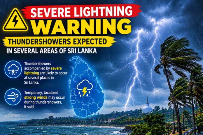 Severe Lightning Warning in Sri Lanka