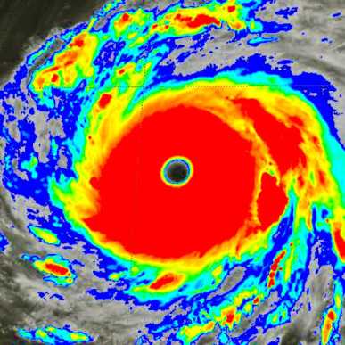 Super Typhoon Champi Heads Toward Taiwan With 185-MPH Winds